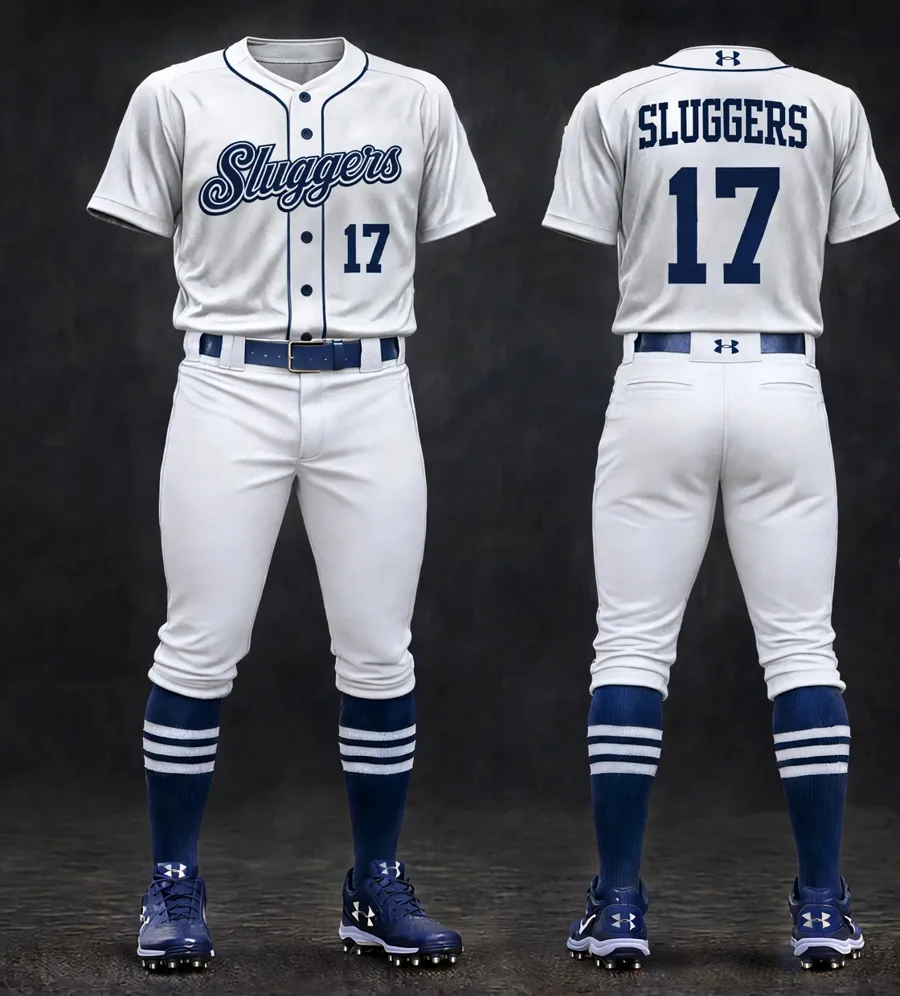 Concept rendering of the white Sluggers travel uniform